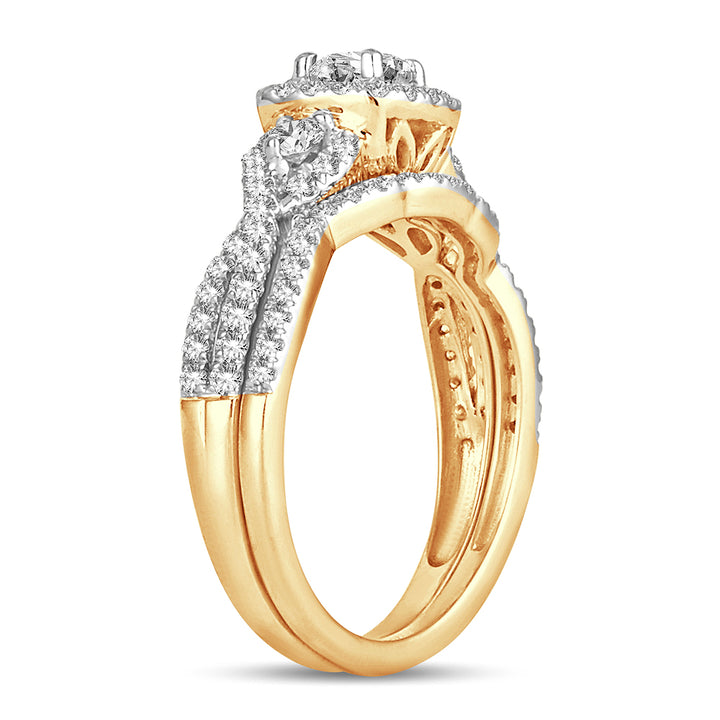 14K 1.00CT Diamond BRIDAL RING