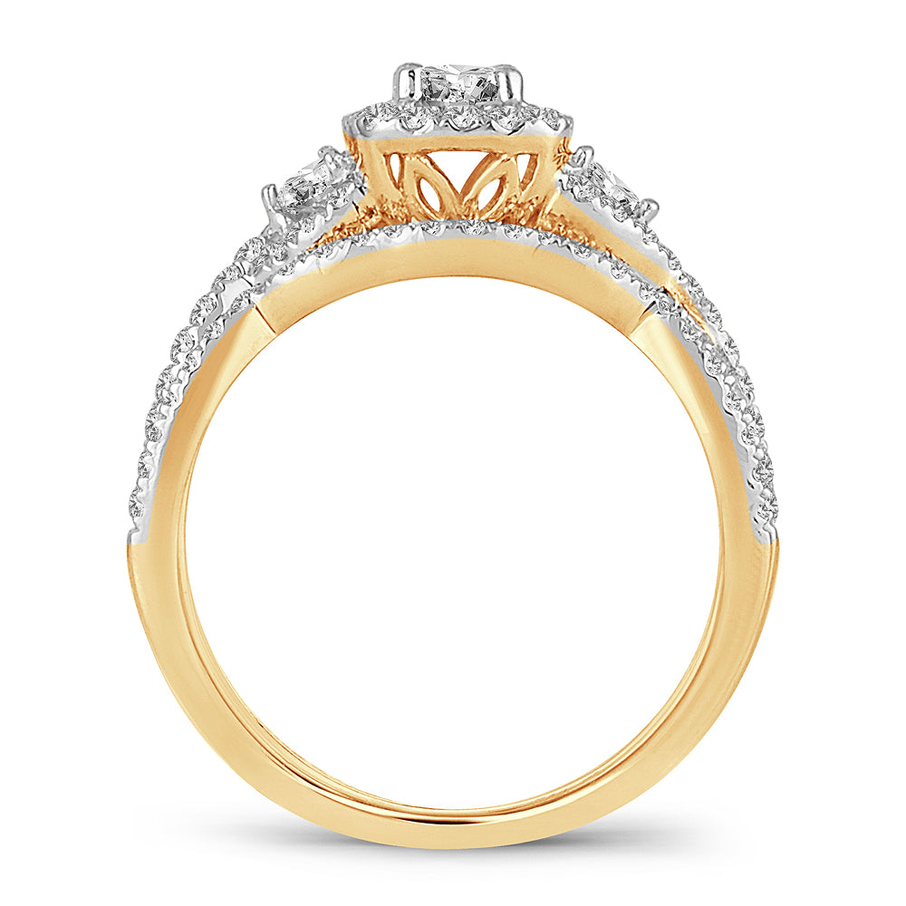 14K 1.00CT Diamond BRIDAL RING