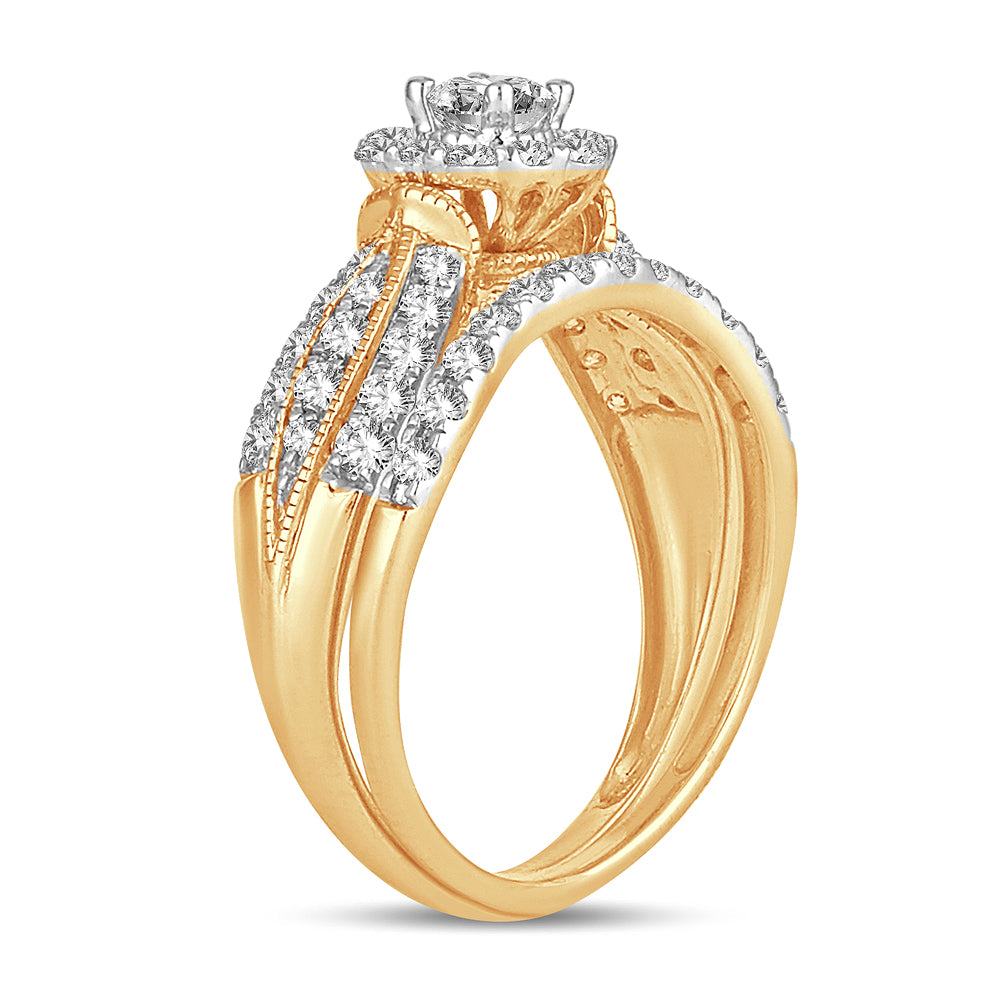 14K 1.00CT DIAMOND BRIDAL RING