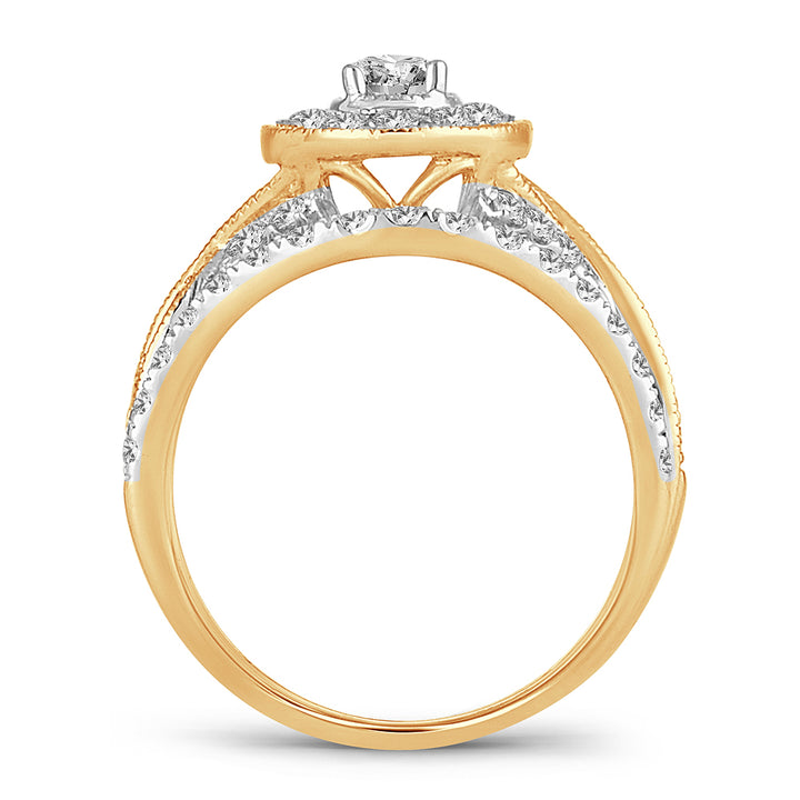 14K 1.00CT DIAMOND BRIDAL RING