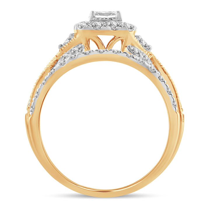 14K 1.00CT Diamond BRIDAL RING