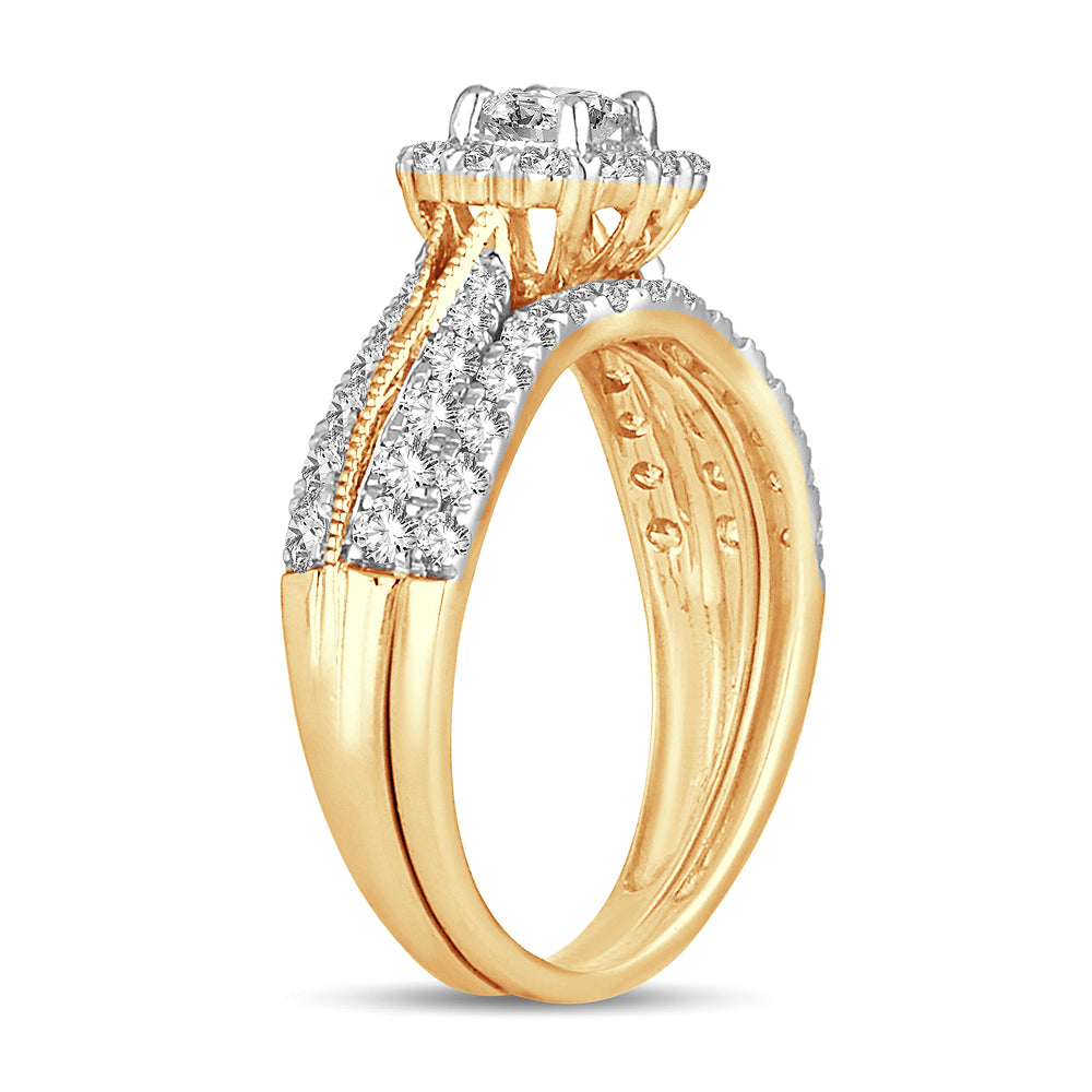 14K 1.00CT DIAMOND BRIDAL RING