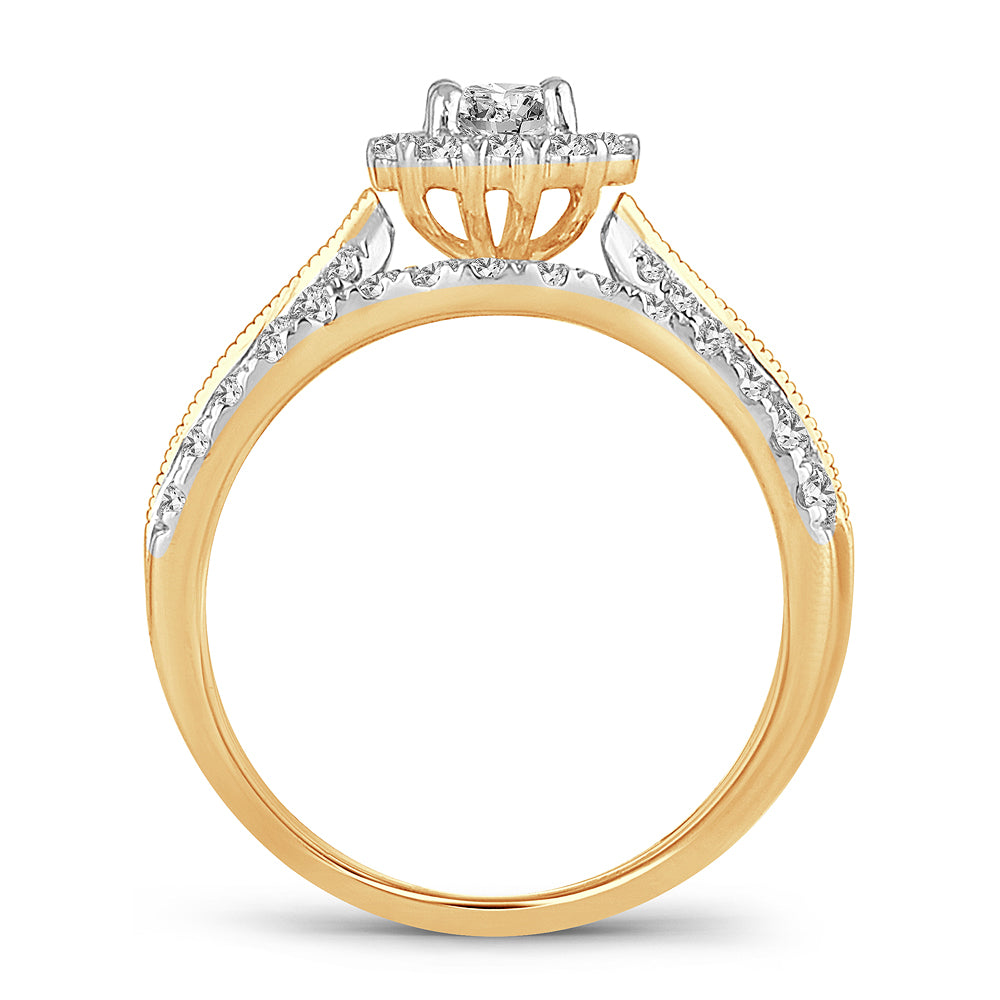 14K 1.00CT DIAMOND BRIDAL RING