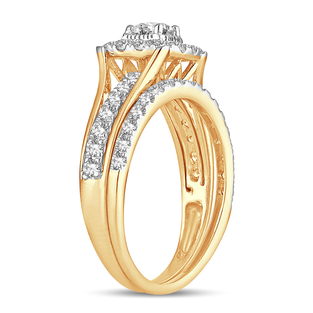 14K 1.00CT DIAMOND BRIDAL RING