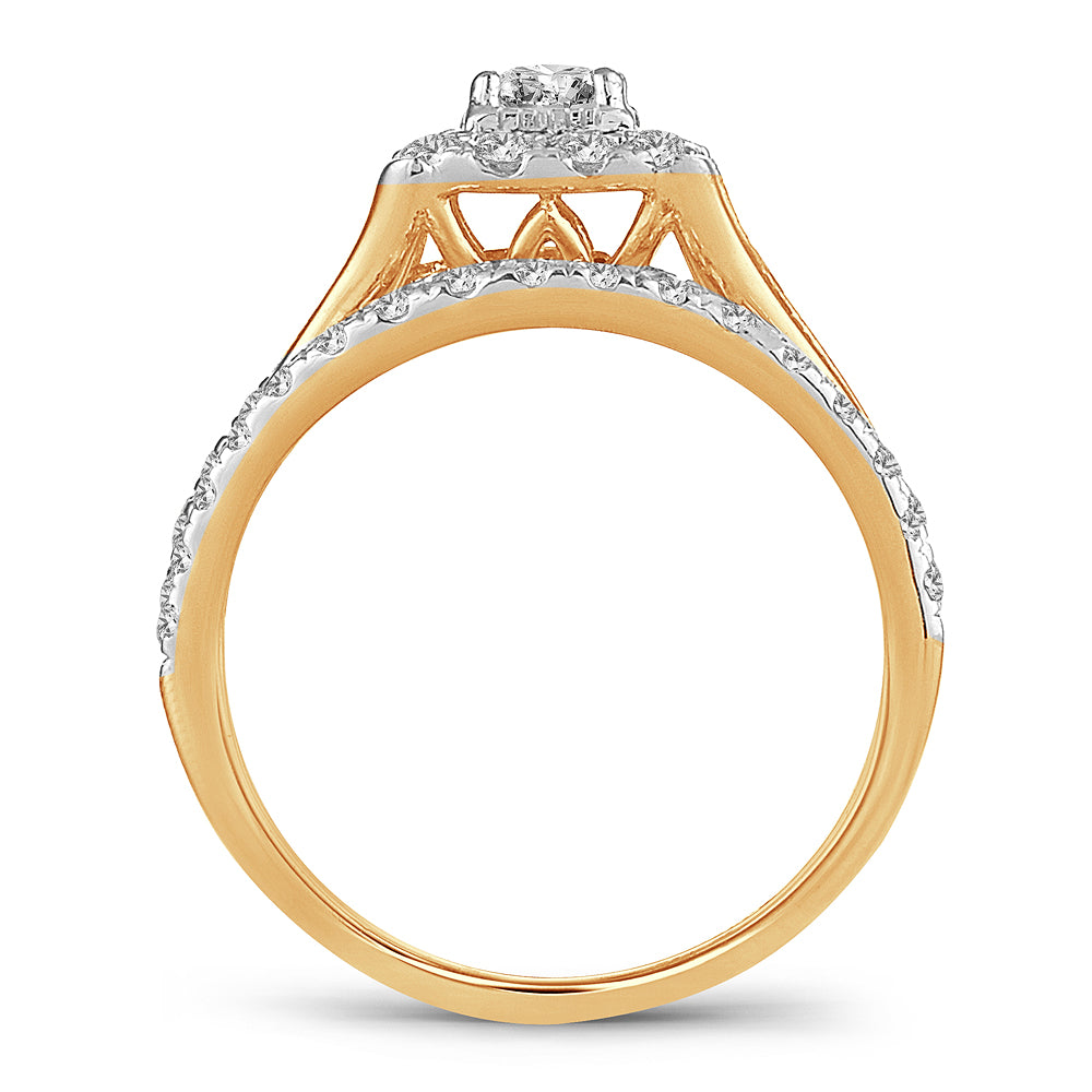 14K 1.00CT DIAMOND BRIDAL RING