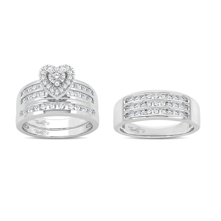 14K 1.44CT Diamond Trio Set