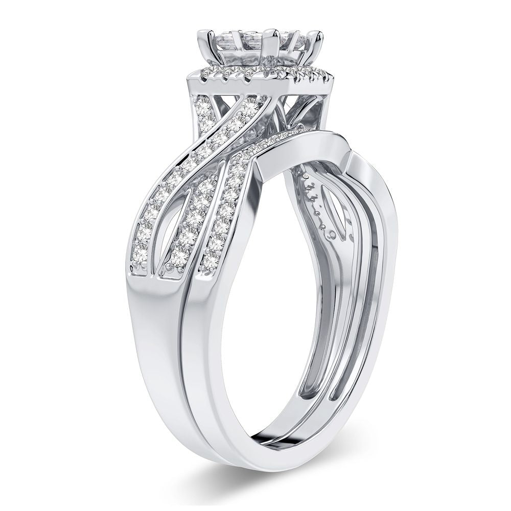 14K 0.61CT Diamond Bridal Ring