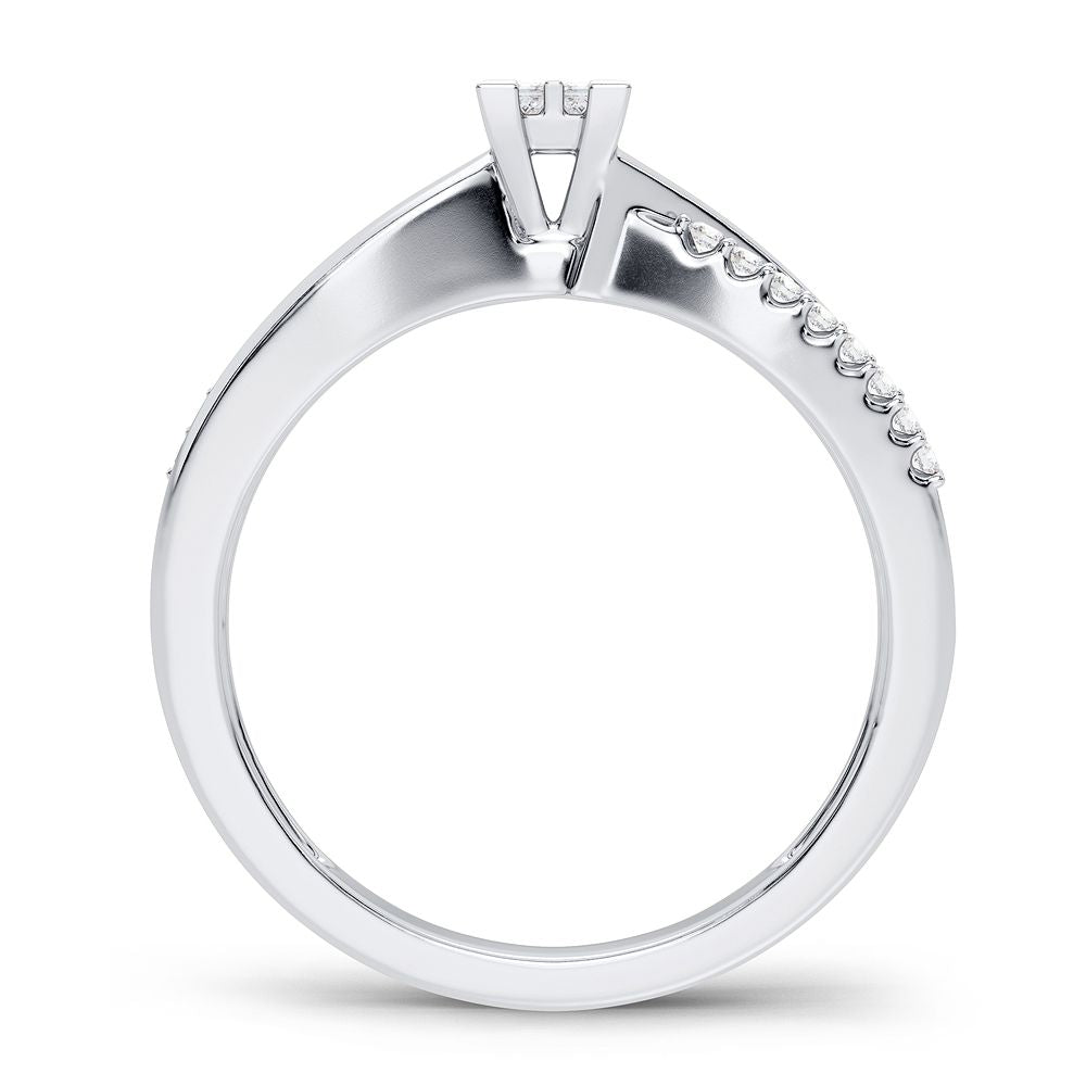 14K 0.15CT Diamond Ring