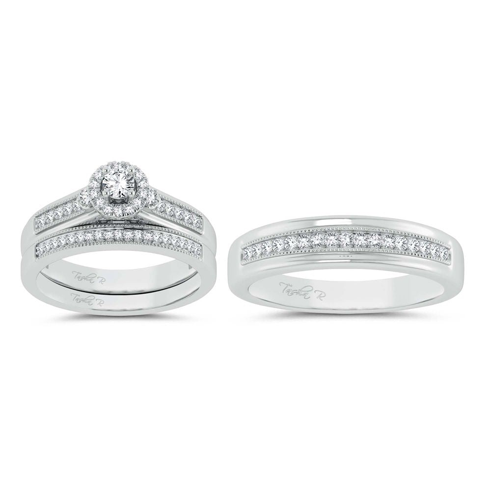 14K 0.50ct Diamond Trio Set