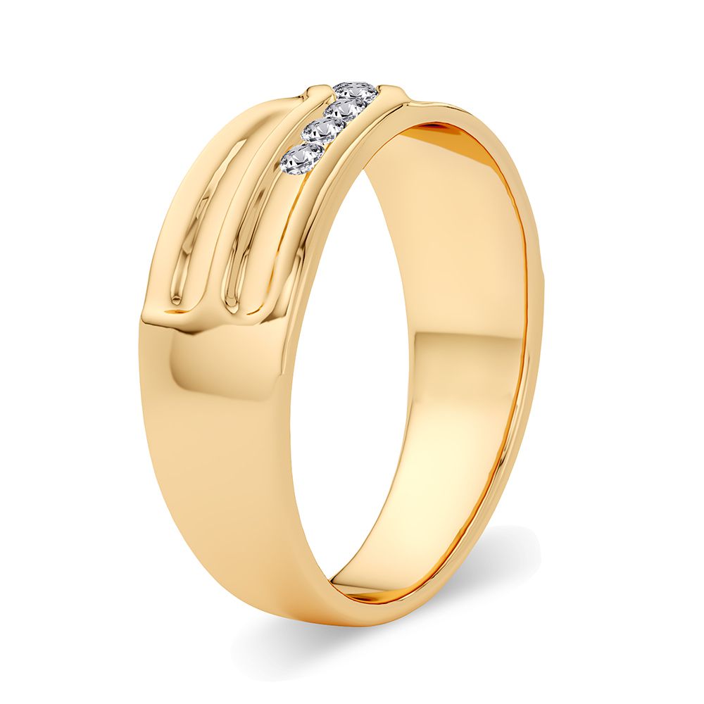 14K 0.15CT Diamonf Band