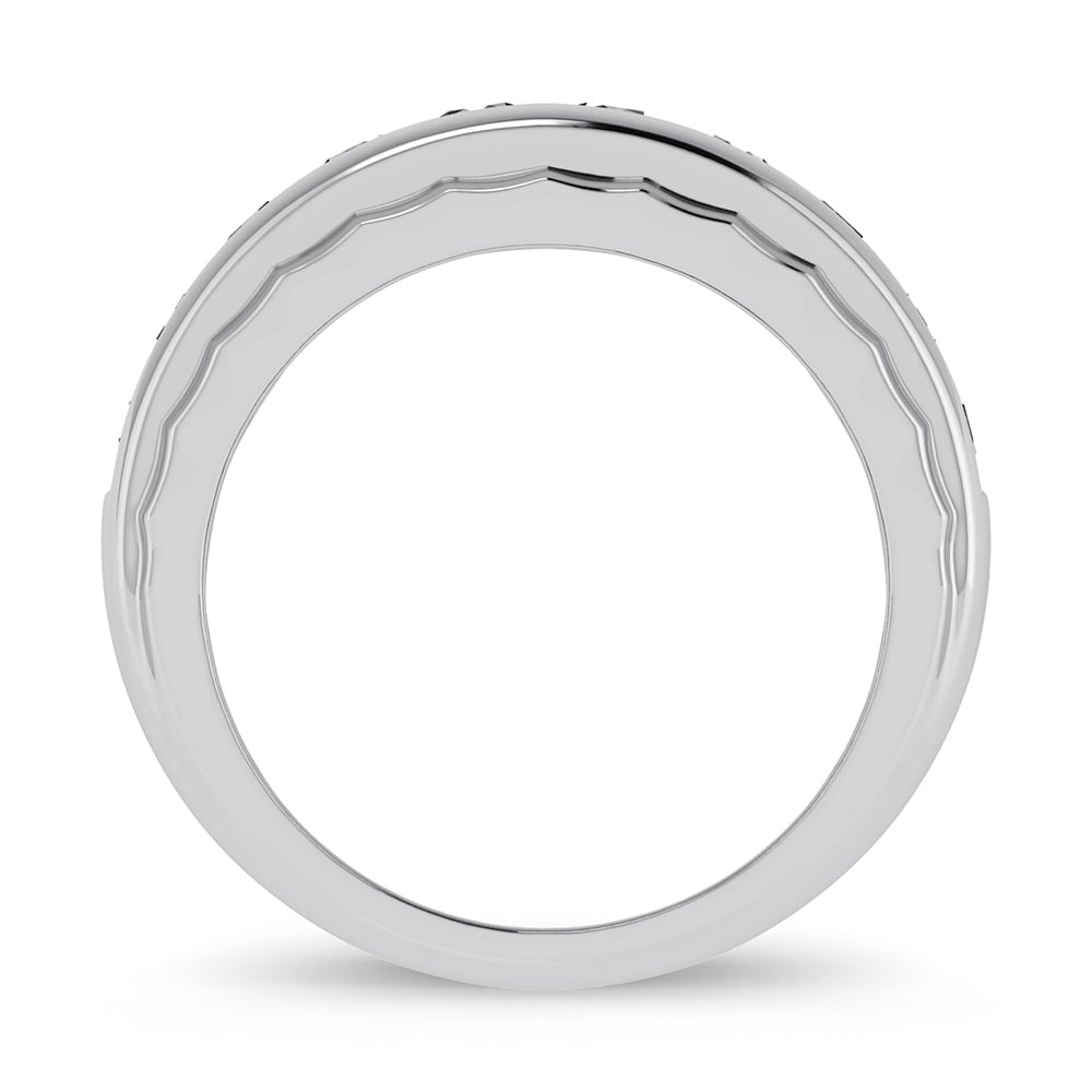 10K 0.25CT BLUE DIAMOND MEN'S BAND