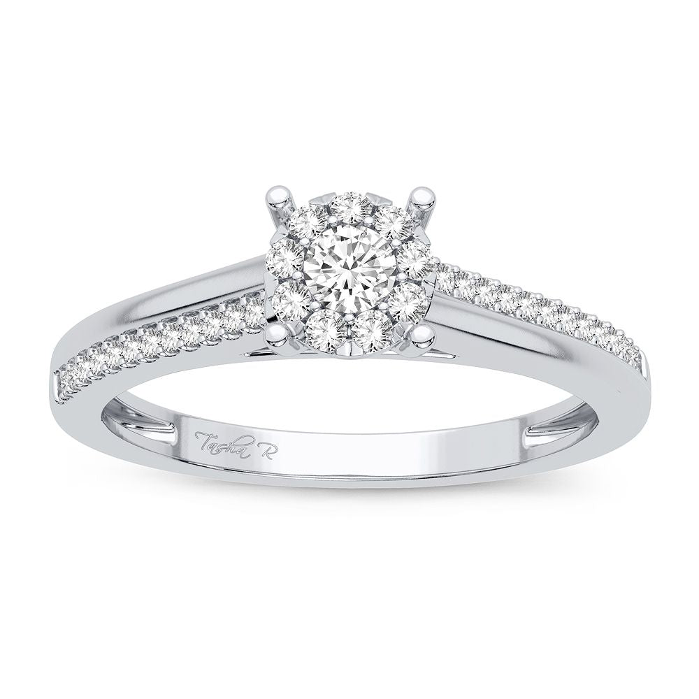 Elegant 14K 0.20CT Diamond Ring