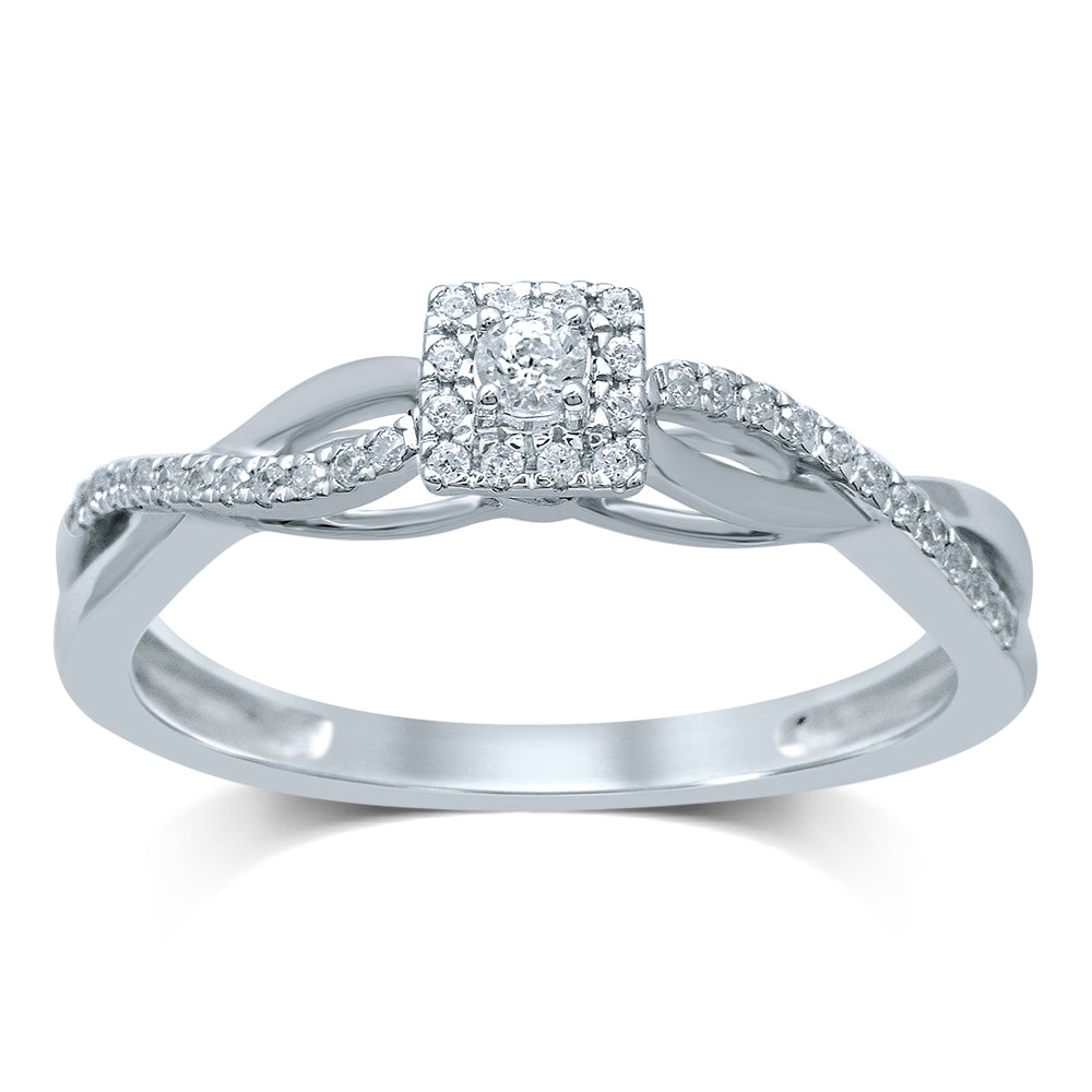 Dazzling 14K 0.20CT Diamond RING
