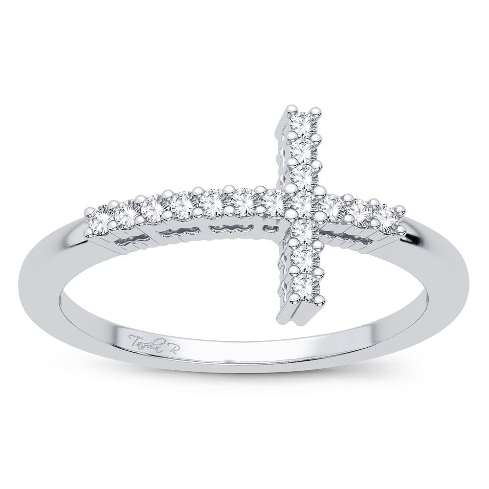 Magnificent 14K 0.11CT DIAMOND RING