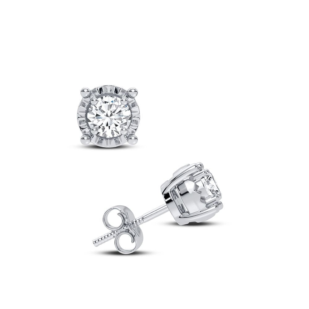 14K 0.16CT DIAMOND EARRING