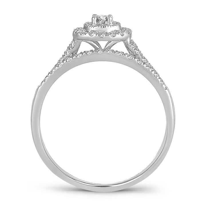 14K 0.34CT DIAMOND BRIDAL RING