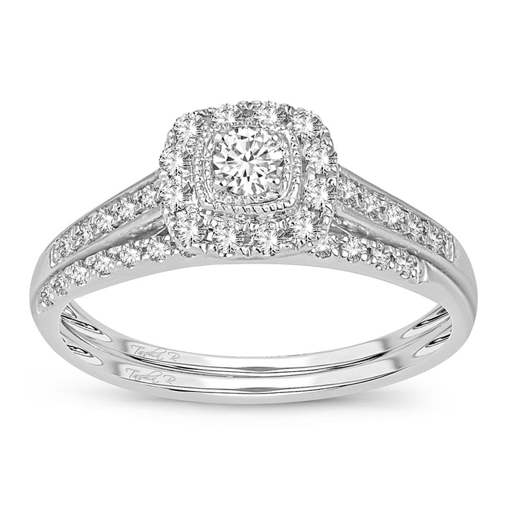 14K 0.33CT DIAMOND BRIDAL RING