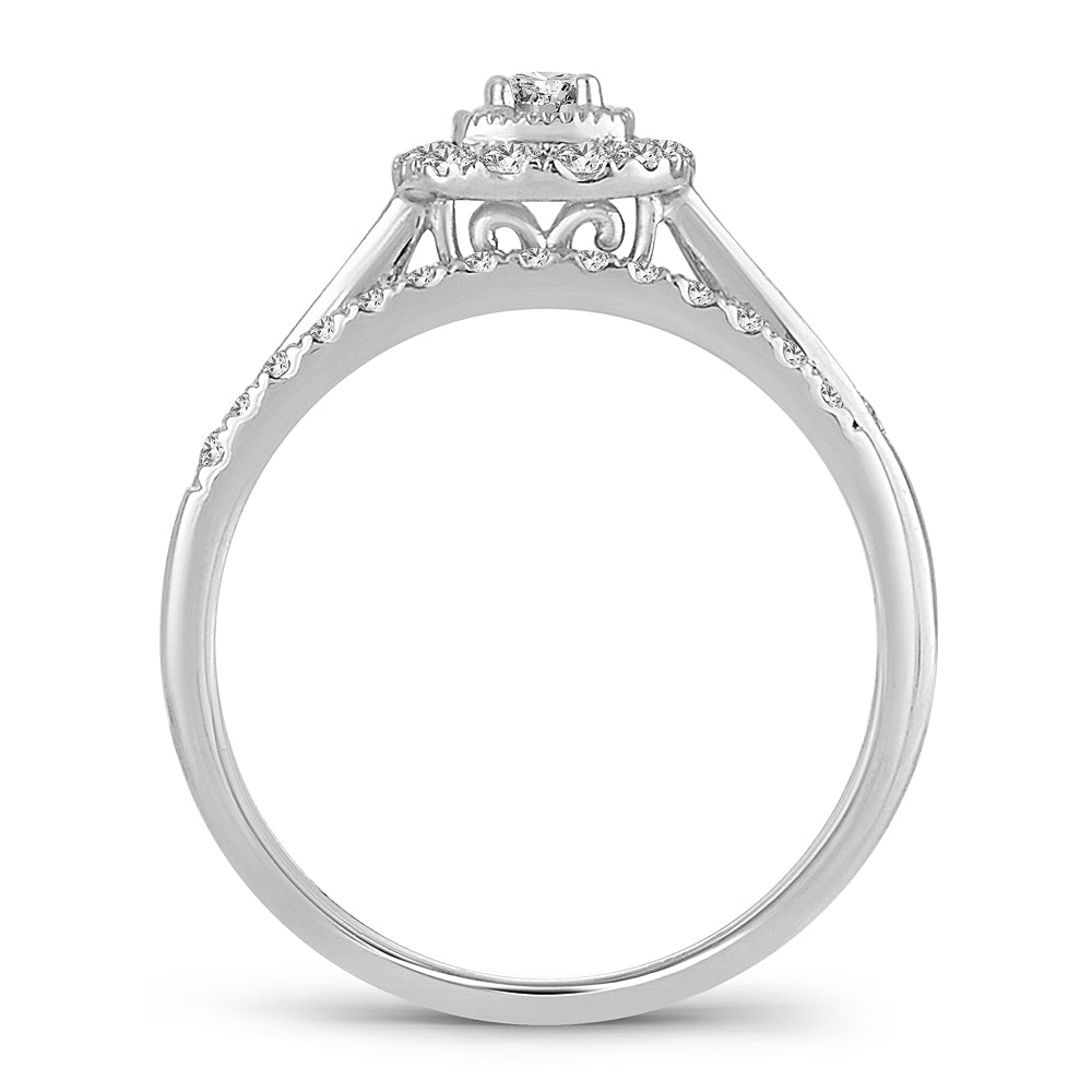 14K 0.33CT DIAMOND BRIDAL RING