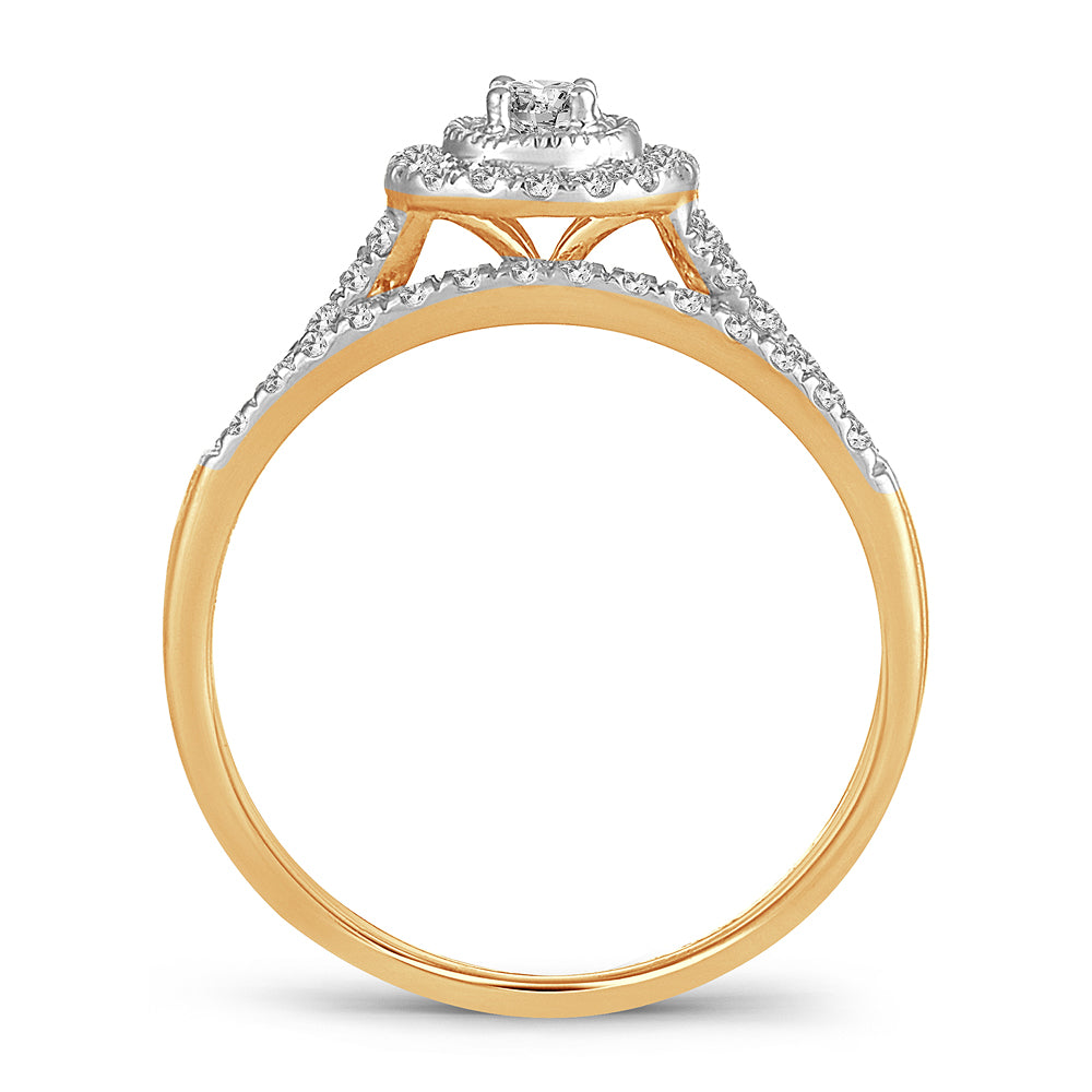 14K 0.33CT DIAMOND BRIDAL RING