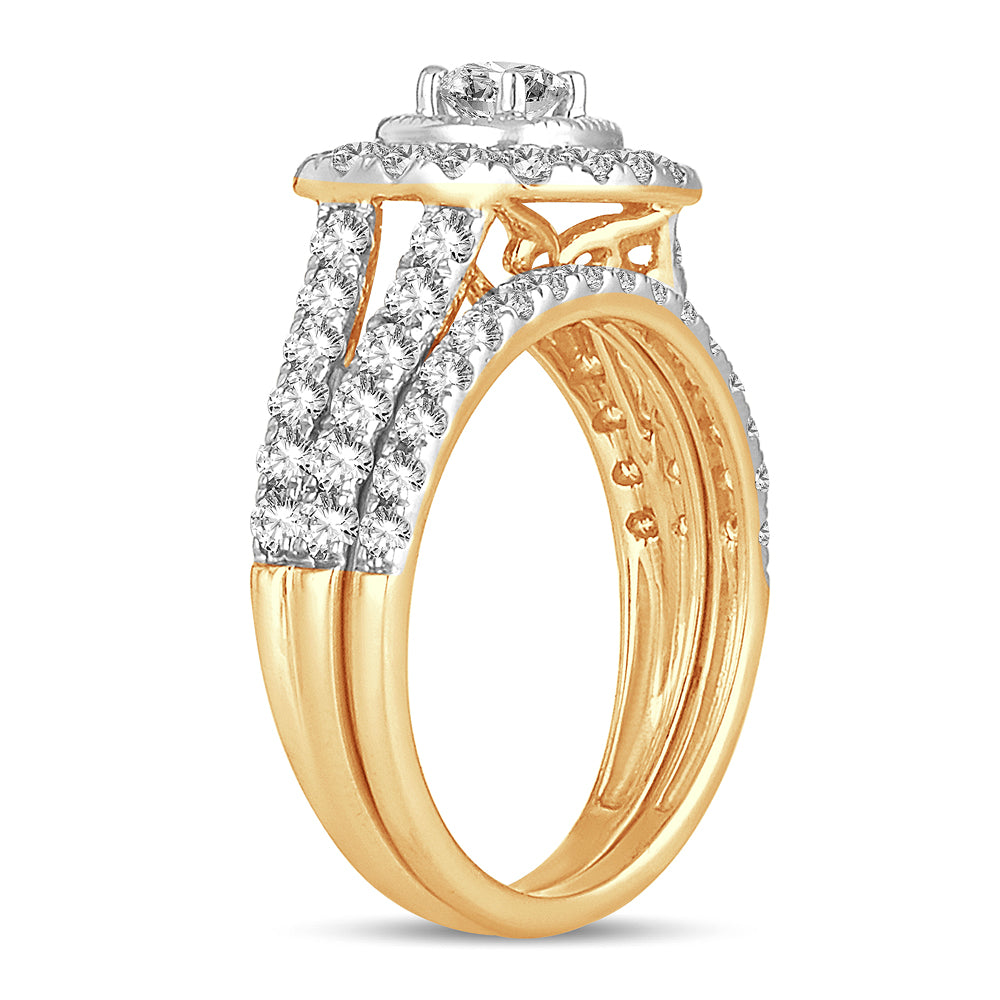 14K 1.50CT DIAMOND BRIDAL RING