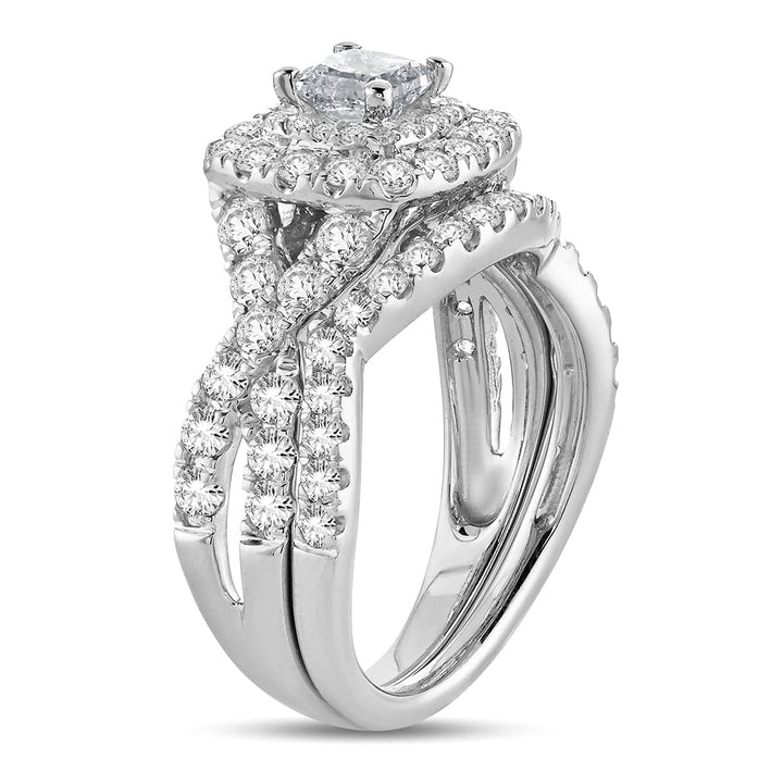 14K 1.51ct Diamond Bridal Ring