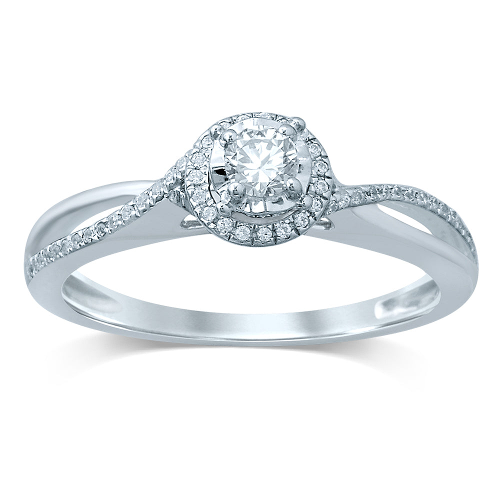 Dazzling 14K 0.25CT Diamond RING