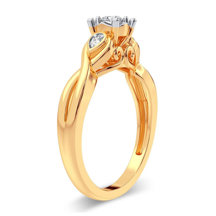 14K 0.19CT Diamond Ring