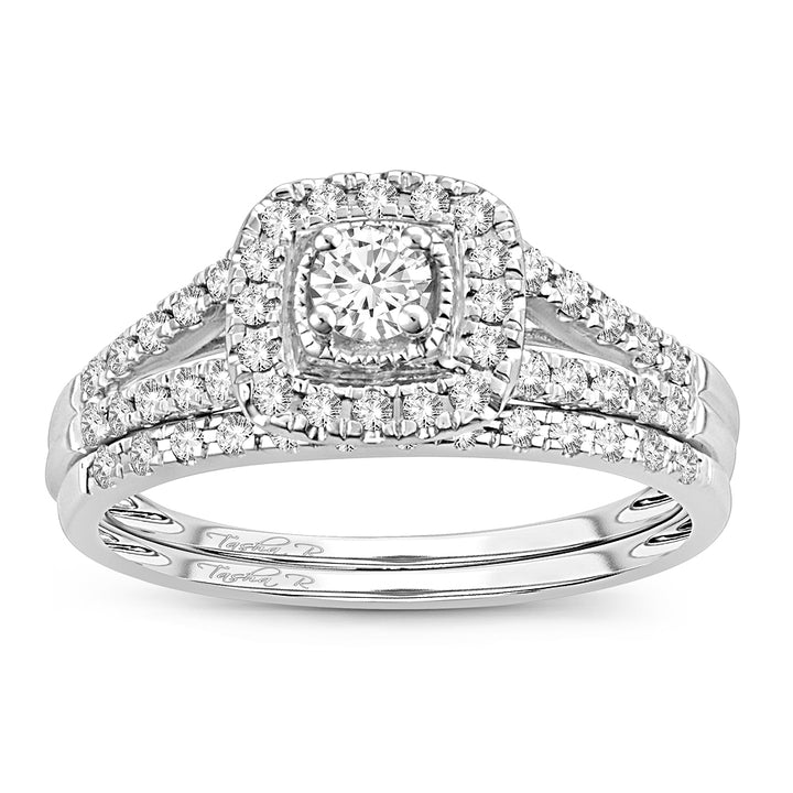 14K 0.34CT DIAMOND BRIDAL RING