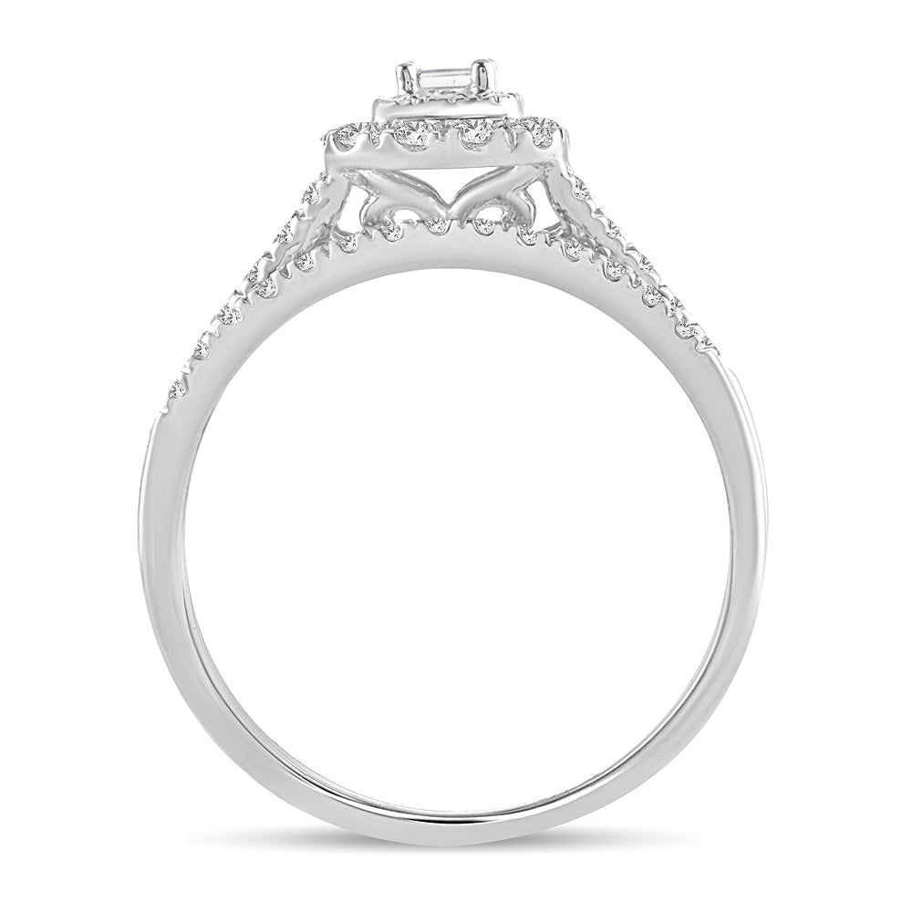 14K 0.34CT DIAMOND BRIDAL RING