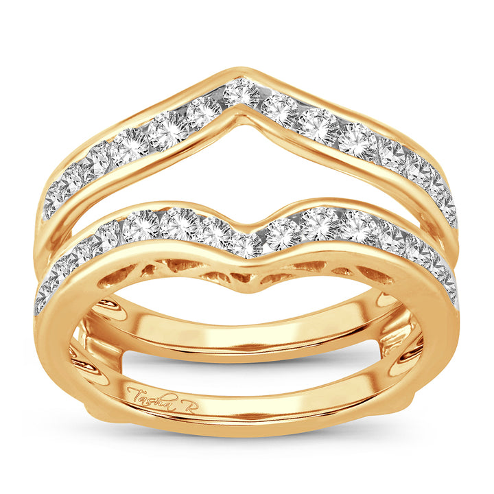 14K 1.00CT Diamond RING GUARD.