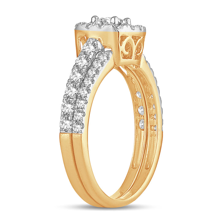 14K 1.00CT DIAMOND BRIDAL RING