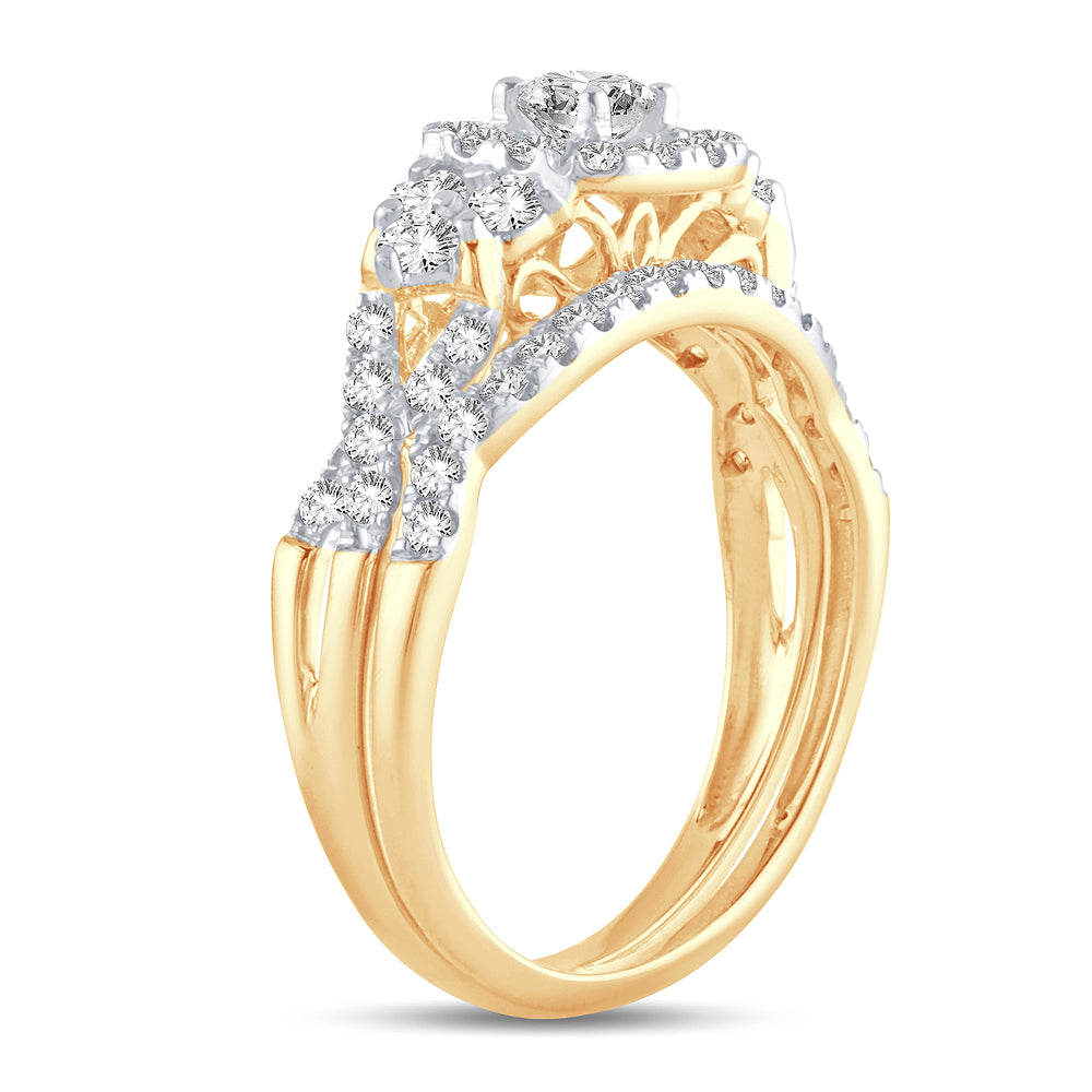 14K 1.00CT DIAMOND BRIDAL RING