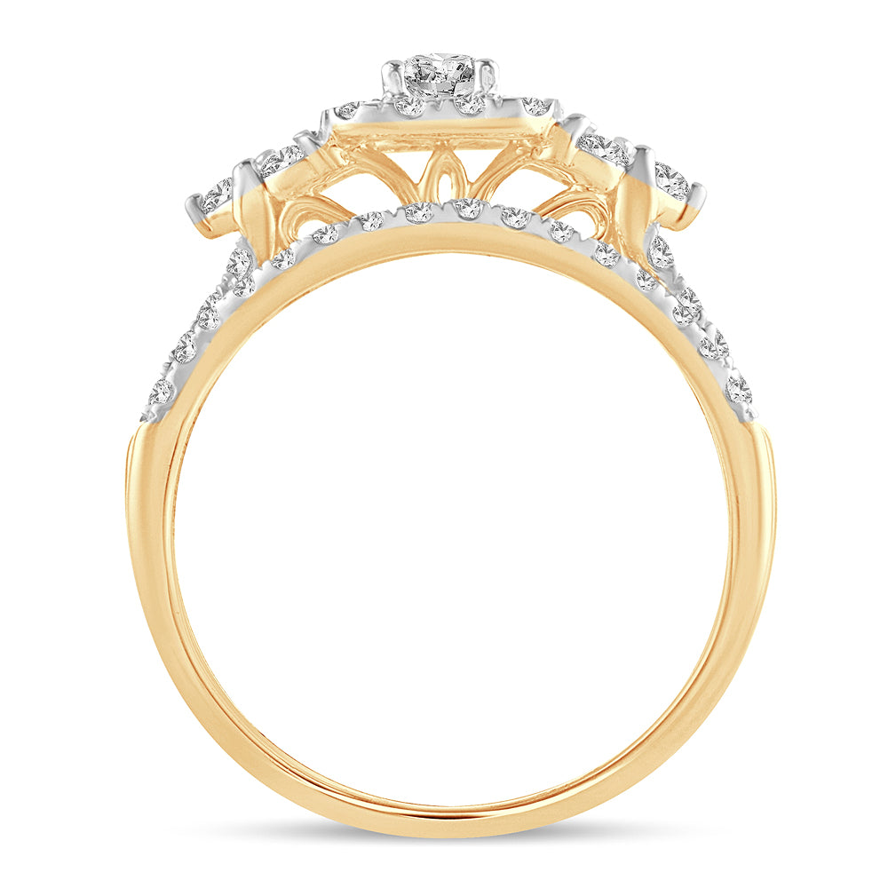 14K 1.00CT DIAMOND BRIDAL RING