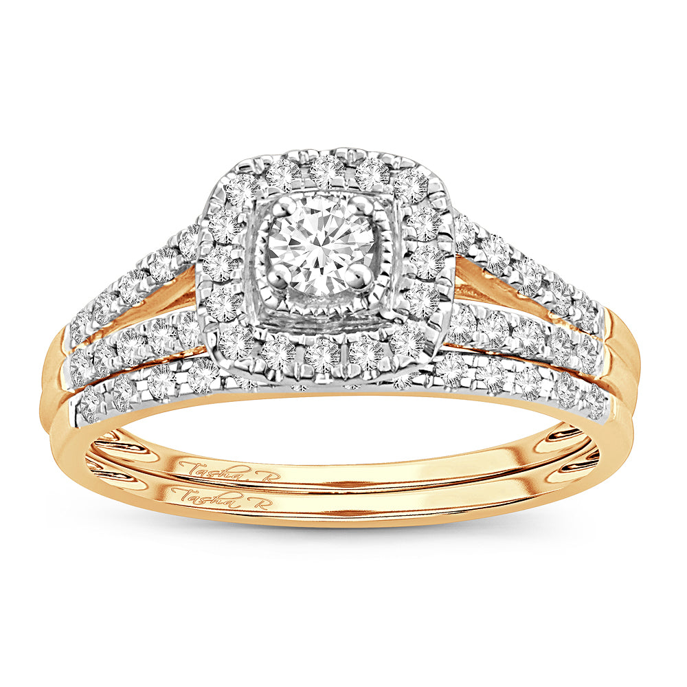 14K 0.34CT DIAMOND BRIDAL RING