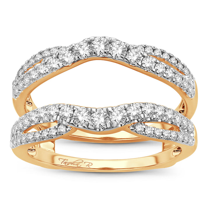 14K 0.63CT Diamond RING GUARD