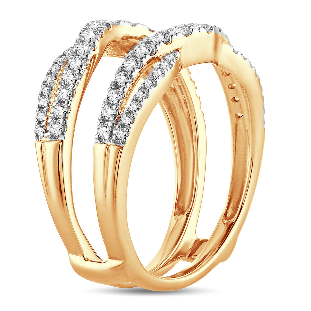 14K 0.63CT Diamond RING GUARD