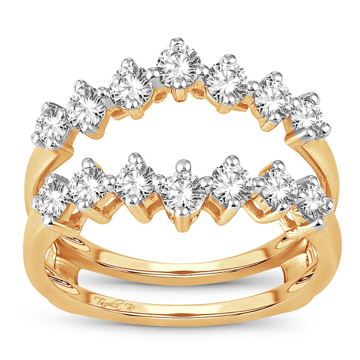 14K 1.00CT Diamond RING GUARD