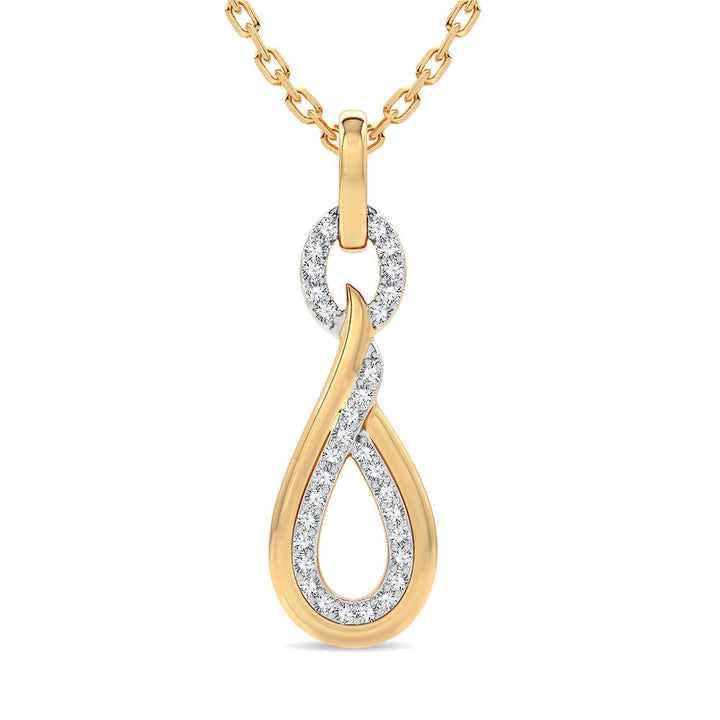 14K 0.14CT Diamond Pendant