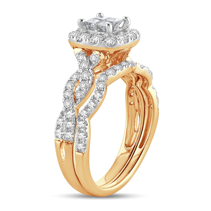 14K 1.00CT Diamond BRIDAL RING