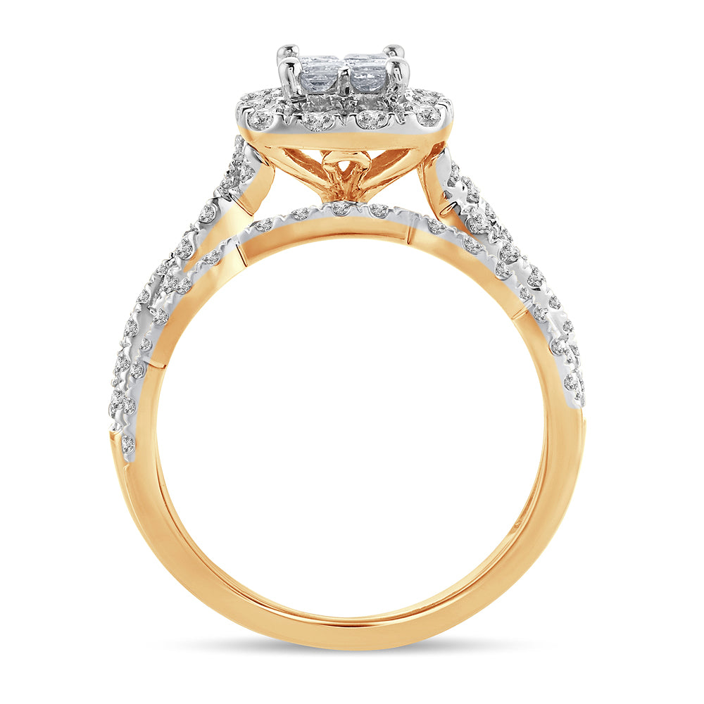 14K 1.00CT Diamond BRIDAL RING