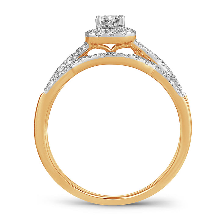 14K 0.51CT DIAMOND BRIDAL RING