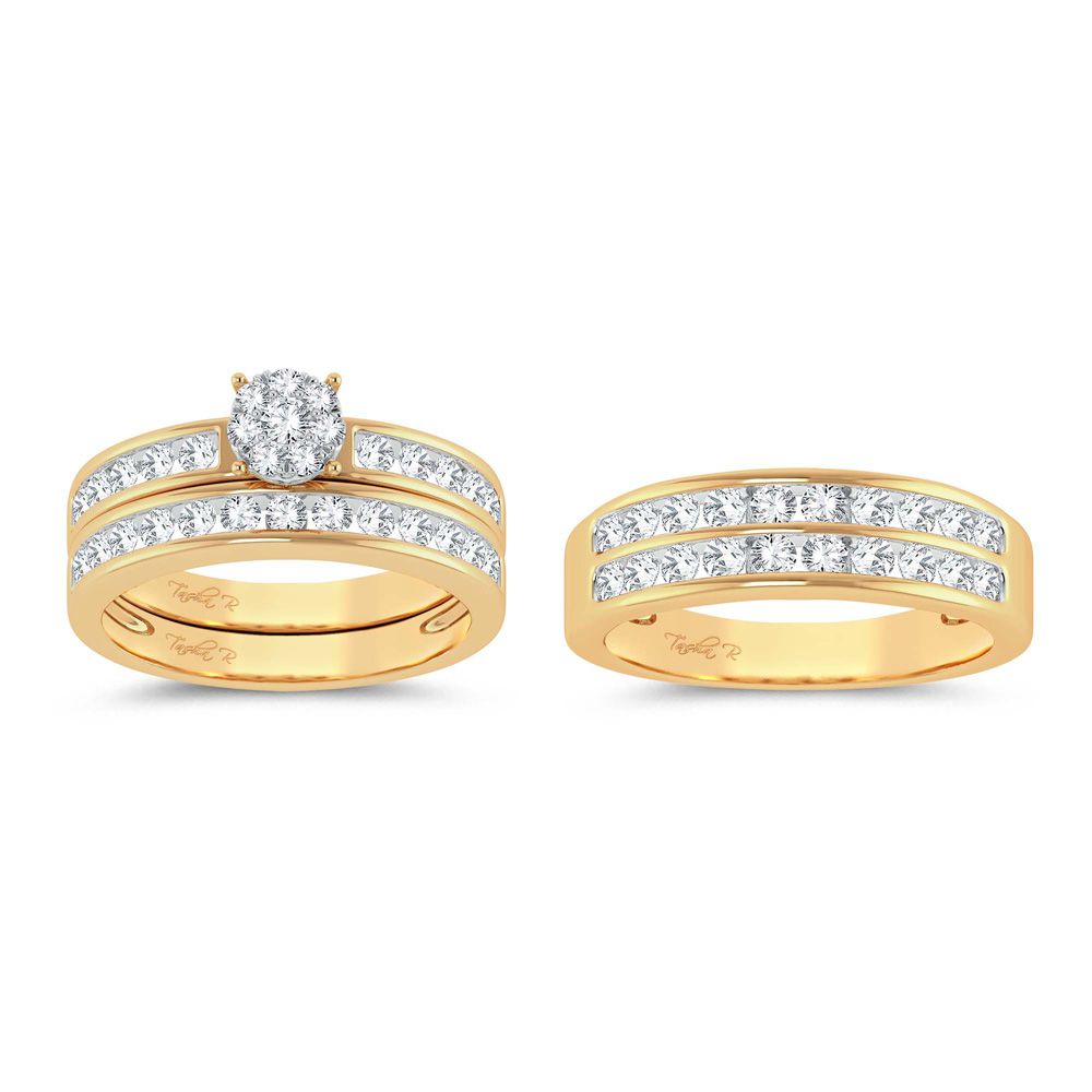 14K 1.60ct Diamond Trio Set