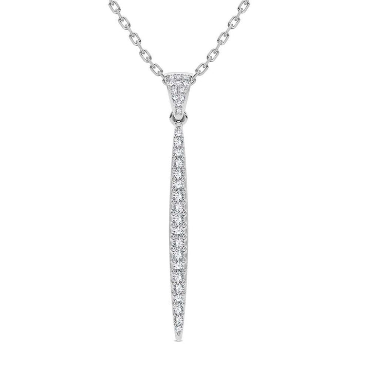 14K 0.25CT Diamond Pendant