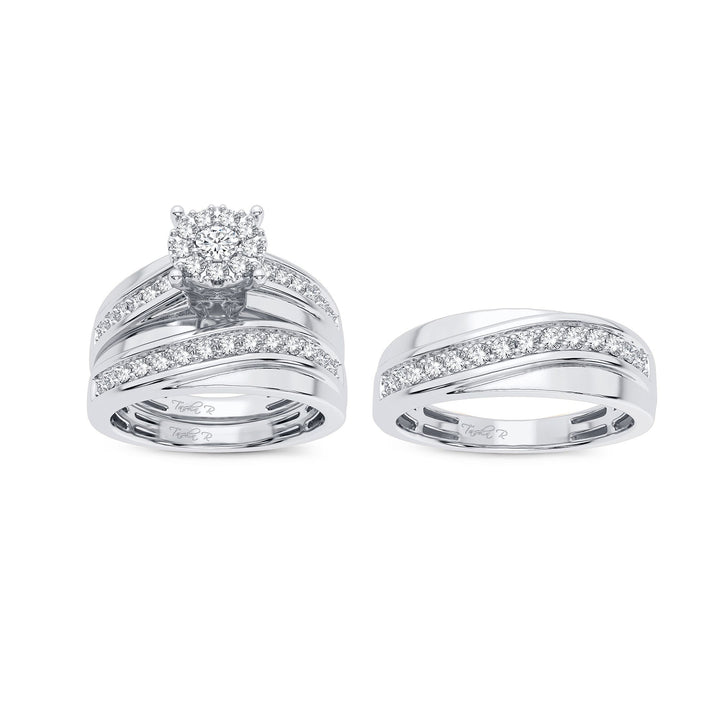 14K 1.04CT Diamond Trio Set