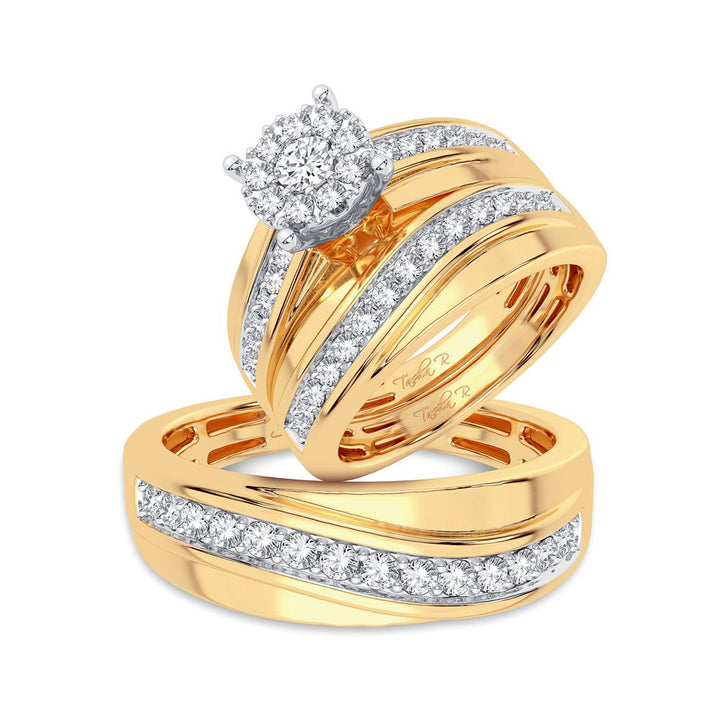 14K 1.04CT Diamond Trio Set