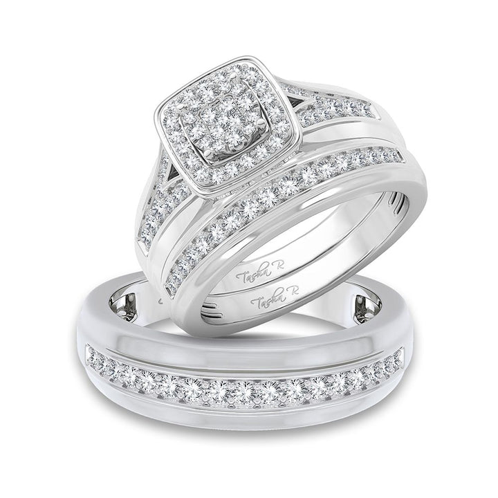 14K 0.70ct Diamond Trio Set