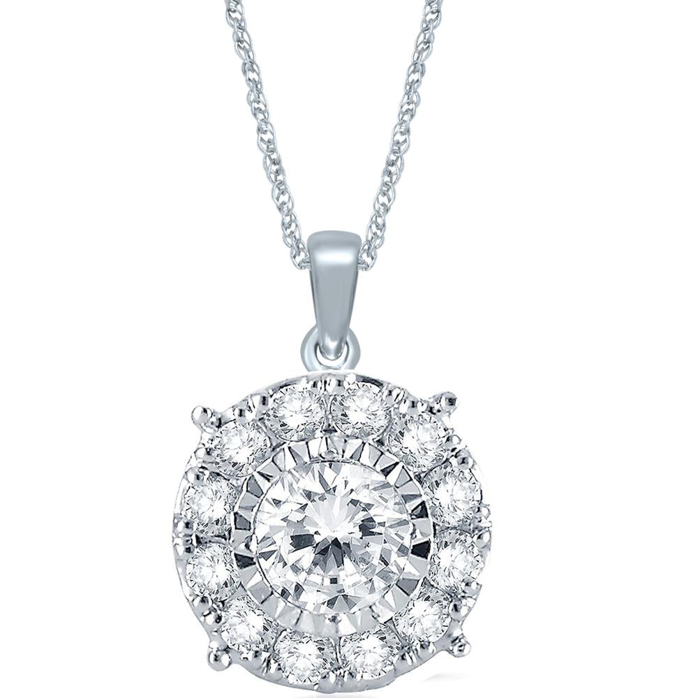 14K 0.26CT Diamond Pendant