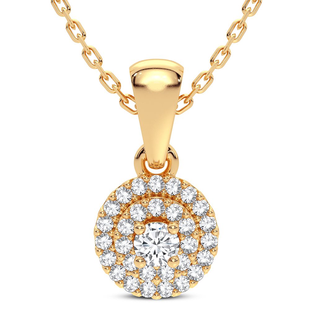 Magnificent 14K 0.15CT DIAMOND PENDANT