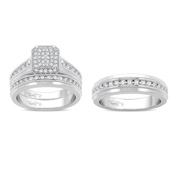 14K 1.42ct Diamond Trio Set