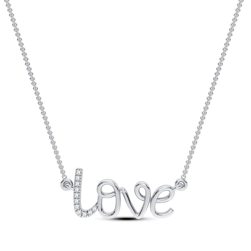 Beautiful 14K 0.03CT Diamond Necklace